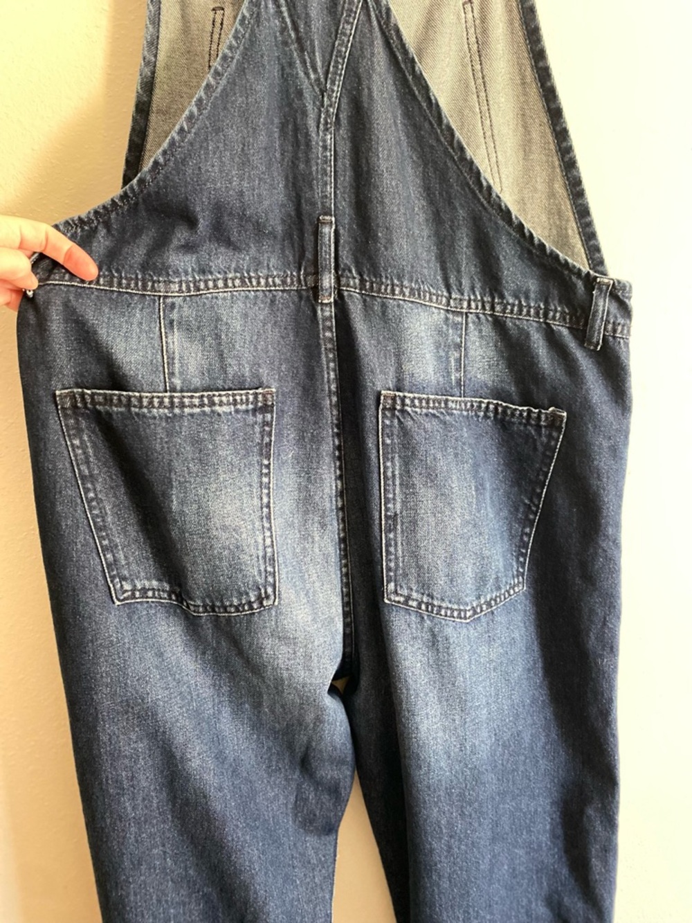 Free People We The Free Ziggy Slouchy Denim Overalls Blue M OB1194398 - Picture 12 of 12